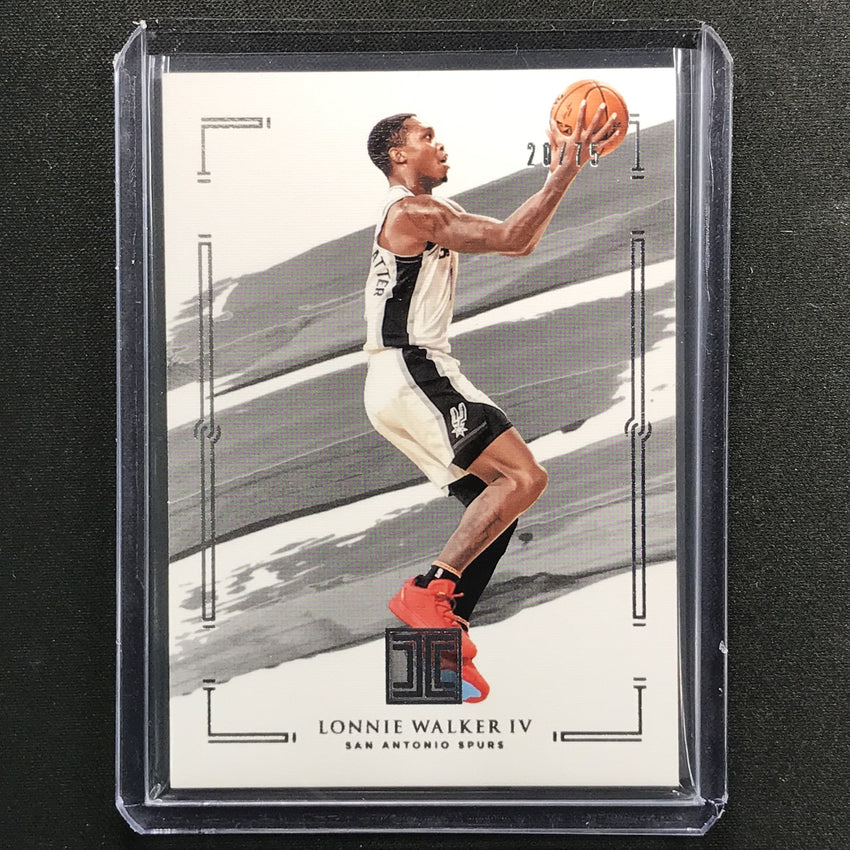 2020-21 Impeccable Lonnie Walker Iv Base Silver 20/75
