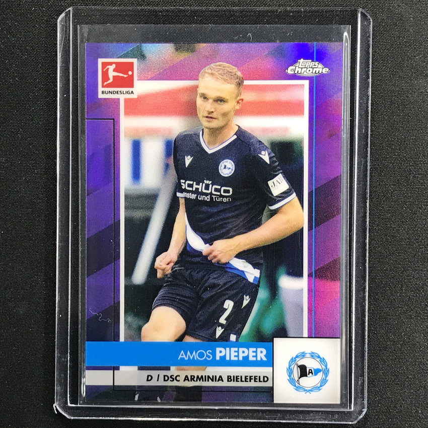 2020-21 Topps Chrome Bundesliga Amos Pieper Purple Refractor 87/299