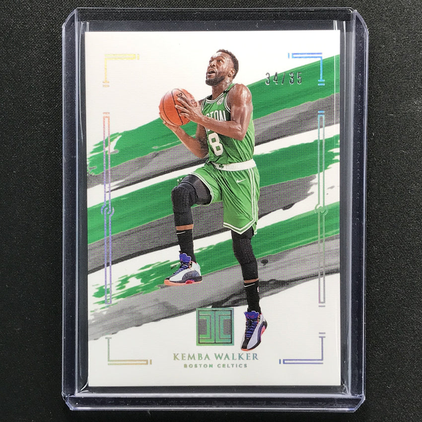 2020-21 Impeccable Kemba Walker Base Holo Silver 34/35