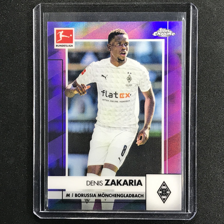 2020-21 Topps Chrome Bundesliga Denis Zakaria Purple Refractor 102/299