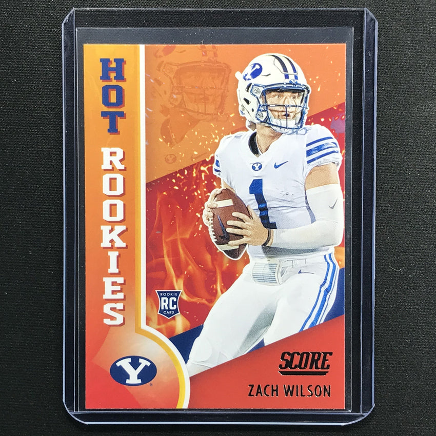 2021 Score Zach Wilson Hot Rookies No 8