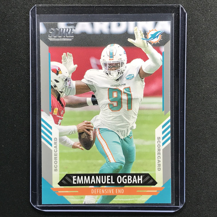 2021 Score Emmanuel Ogbah Base Scorecard Silver No 34