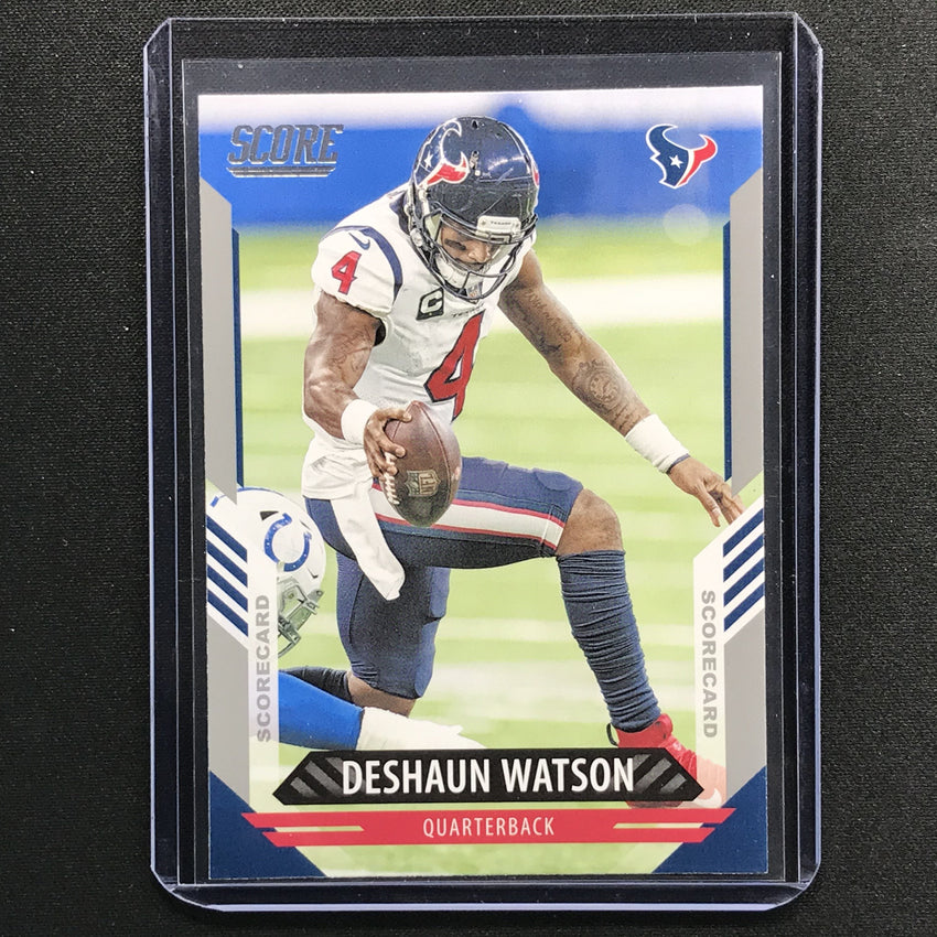 2021 Score Deshaun Watson Base Scorecard Silver No 155