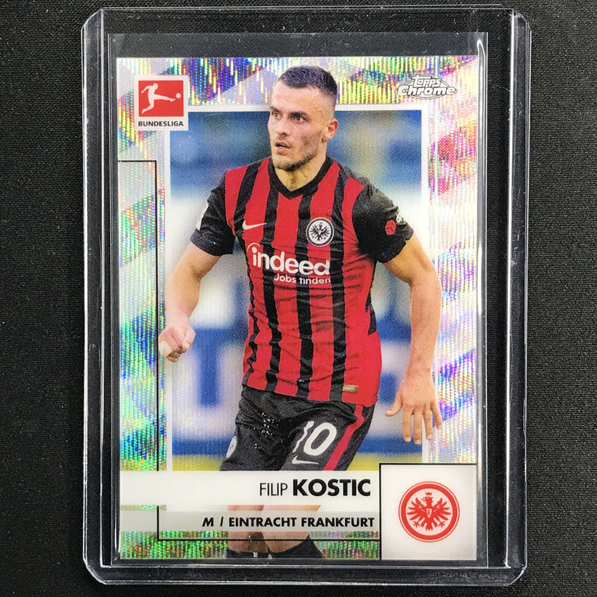 2020-21 Topps Chrome Bundesliga Filip Kostic X-fractor 124/250