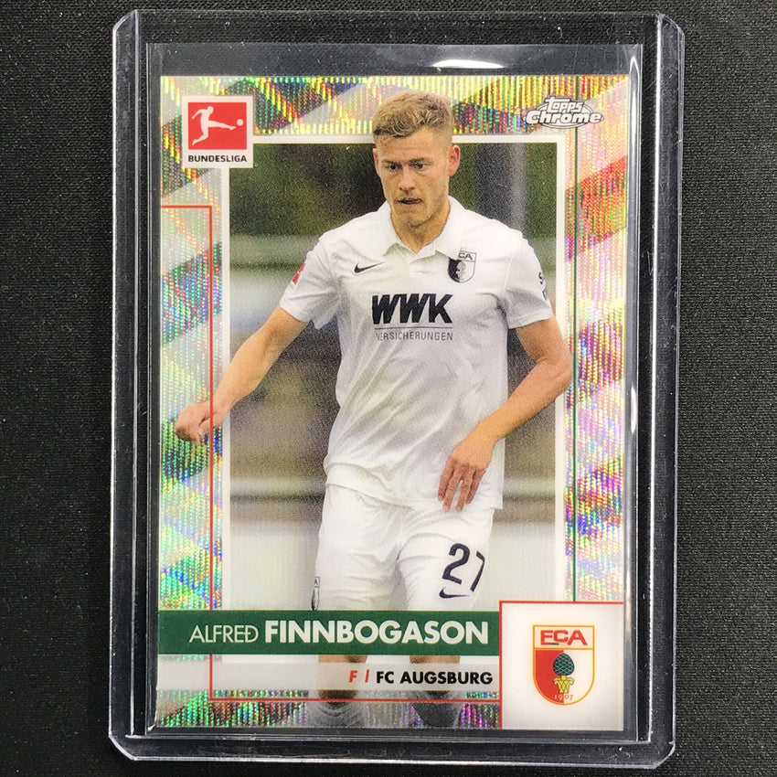 2020-21 Topps Chrome Bundesliga Alfred Finnbogason X-fractor 224/250
