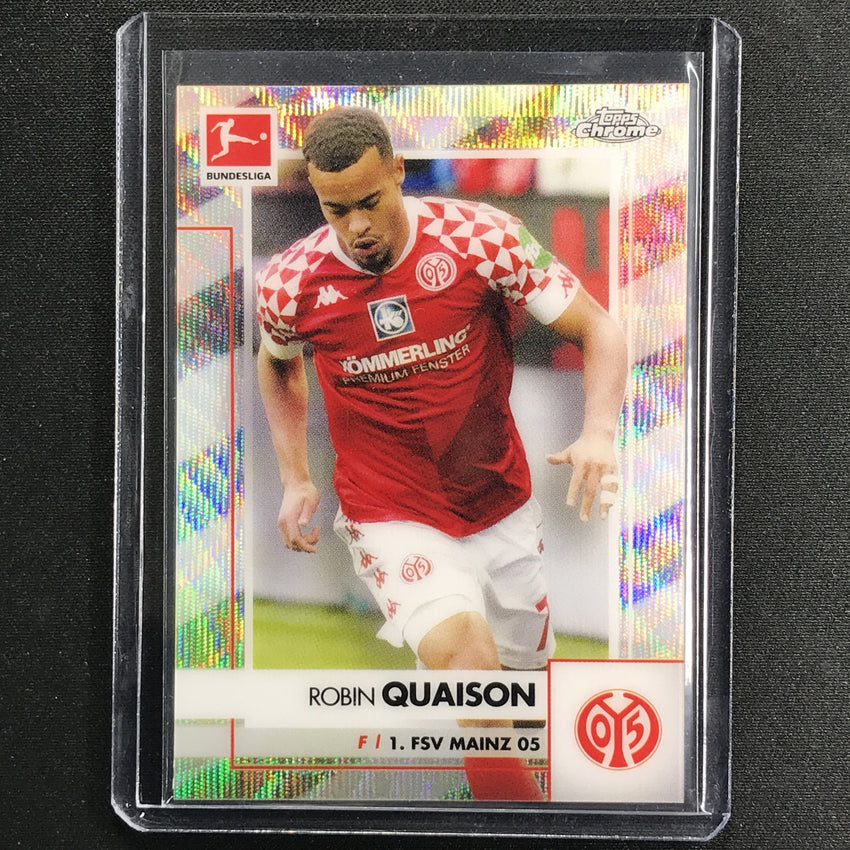 2020-21 Topps Chrome Bundesliga Robin Quaison X-fractor 7/250