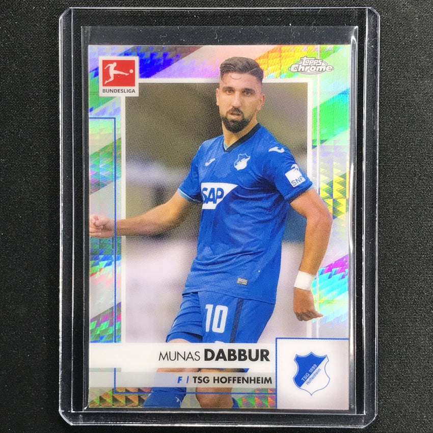 2020-21 Topps Chrome Bundesliga Munas Dabbur Prism Refractor 56/199