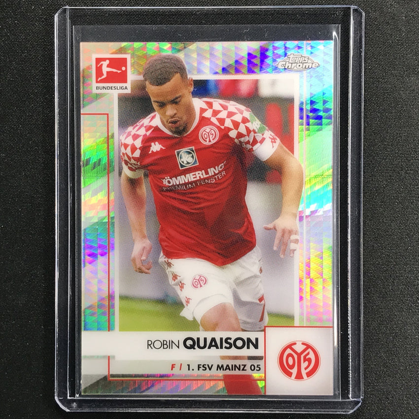 2020-21 Topps Chrome Bundesliga Robin Quaison Prism Refractor 150/199