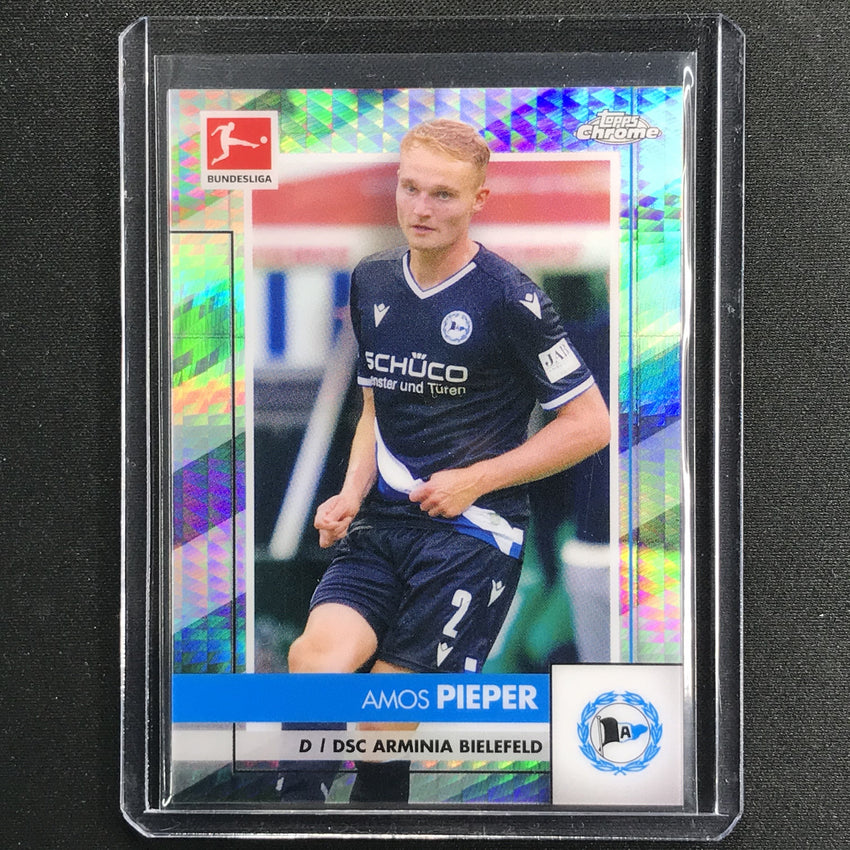 2020-21 Topps Chrome Bundesliga Amos Pieper Prism Refractor 107/199