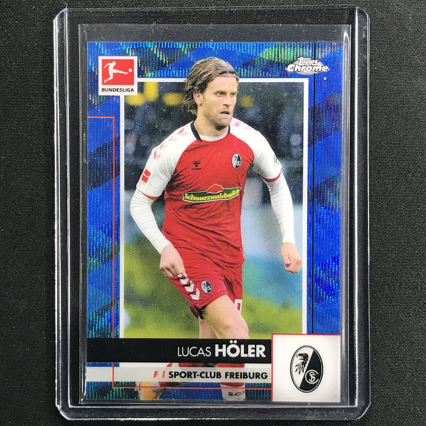 2020-21 Topps Chrome Bundesliga Lucas Holer Blue Wave Refractor 100/150
