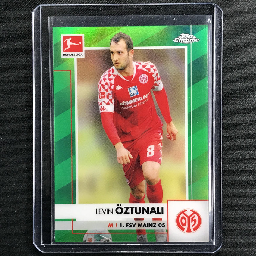 2020-21 Topps Chrome Bundesliga Levin Oztunali Green Refractor 42/99