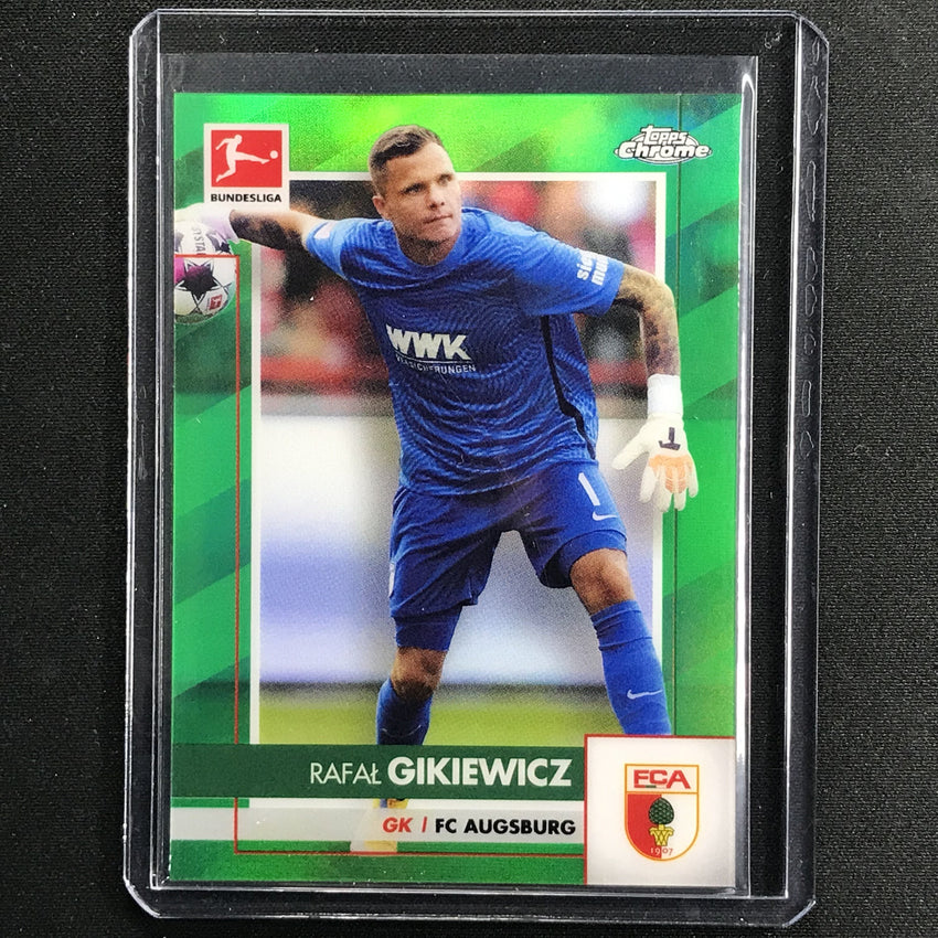 2020-21 Topps Chrome Bundesliga Rafal Gikiewicz Green Refractor 55/99
