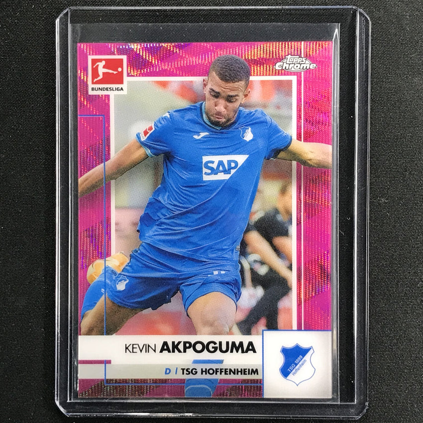 2020-21 Topps Chrome Bundesliga Kevin Akpoguma Pink Wave Refractor 8/75
