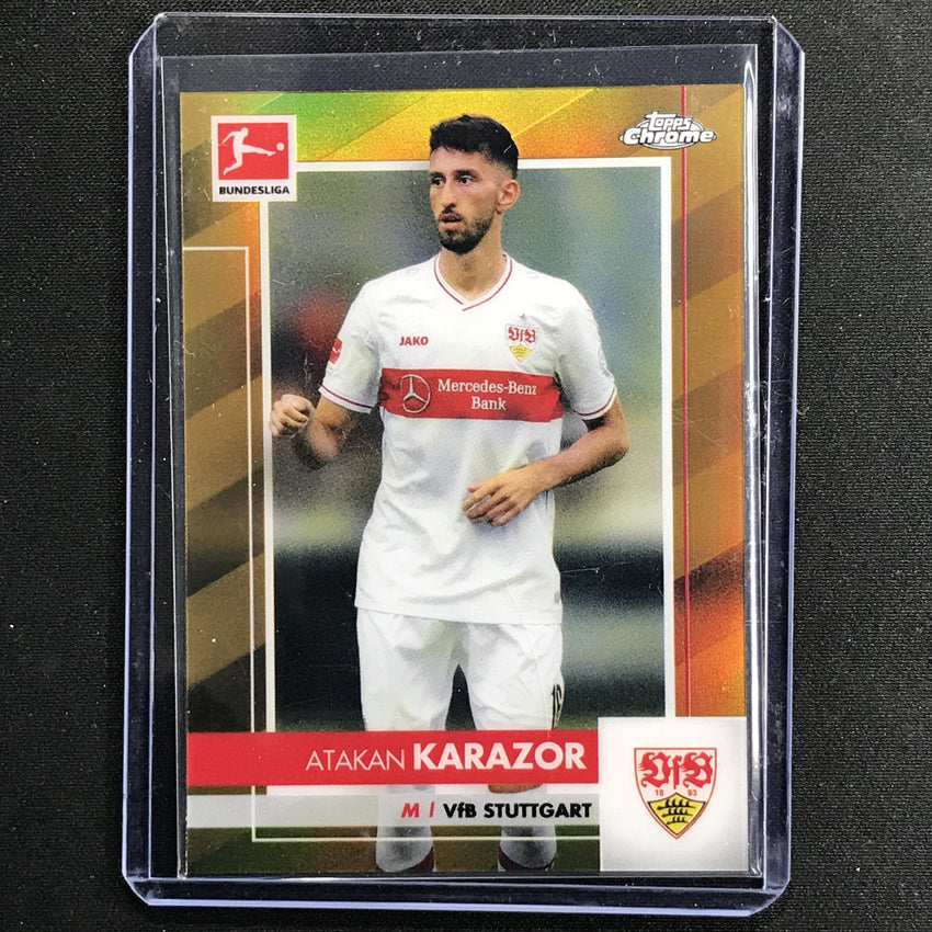 2020-21 Topps Chrome Bundesliga Atakan Karazor Gold Refractor 50/50