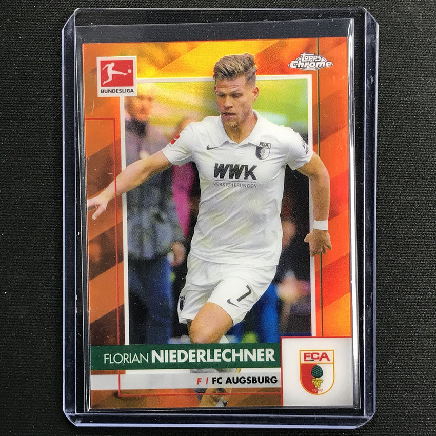 2020-21 Topps Chrome Bundesliga Florian Niederlechner Orange Refractor 20/25