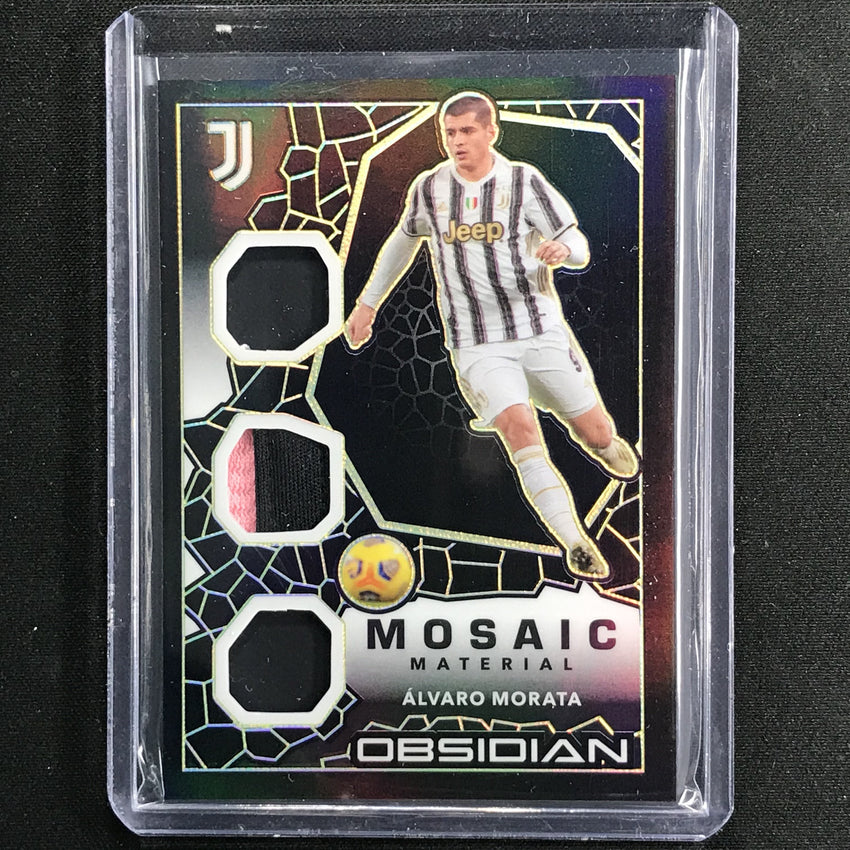 2020-21 Obsidian Alvaro Morata Mosaic Material Patch Yellow 6/10