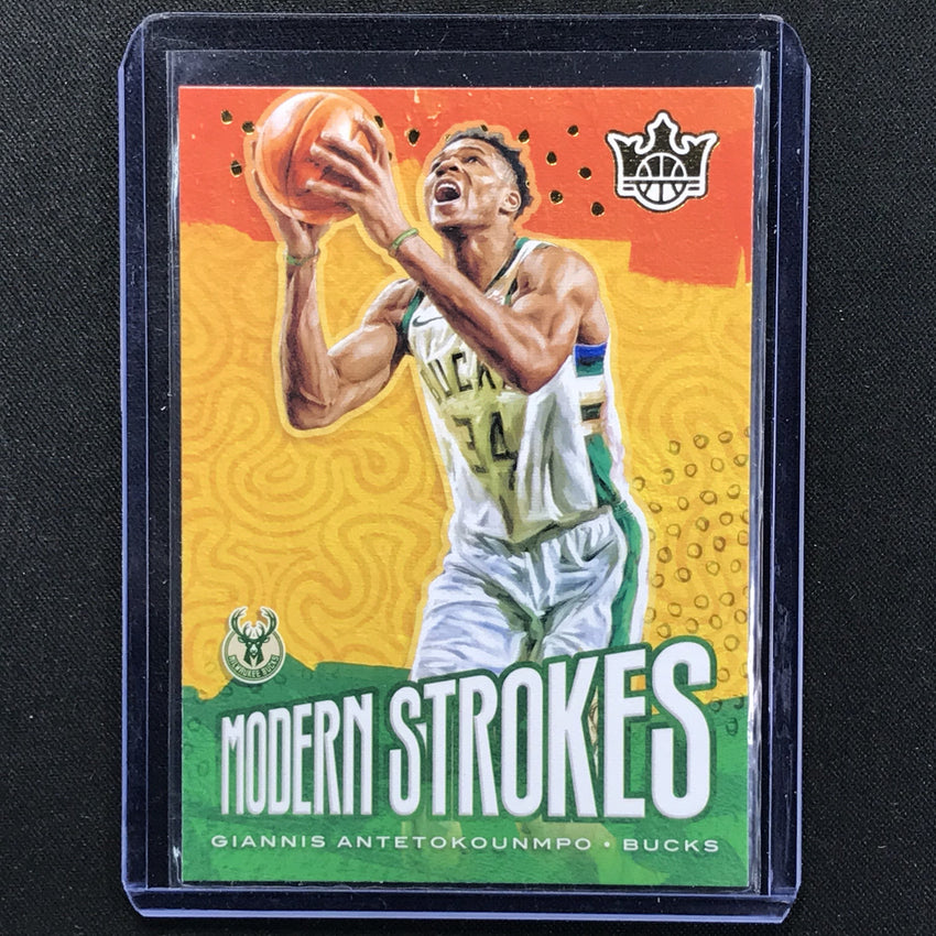2019-20 Court Kings Giannis Antetokounmpo Modern Strokes Base No 2