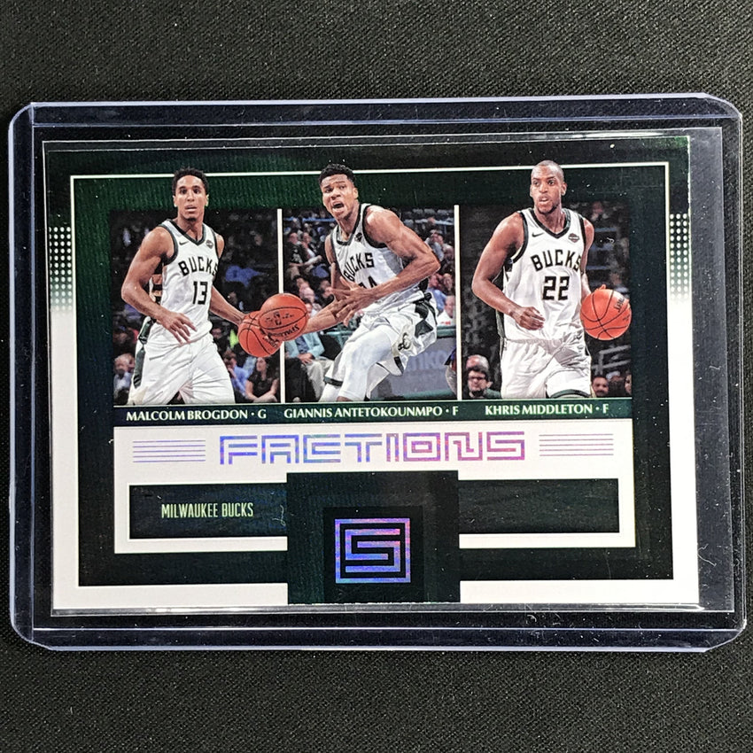 2017-18 Status Giannis Antetokounmpo Khris Middleton Factions Base No 14