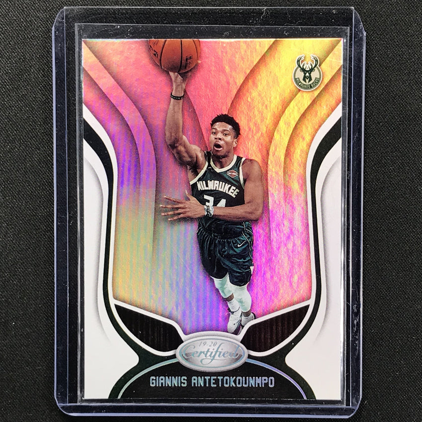 2019-20 Certified Giannis Antetokounmpo Base No 56