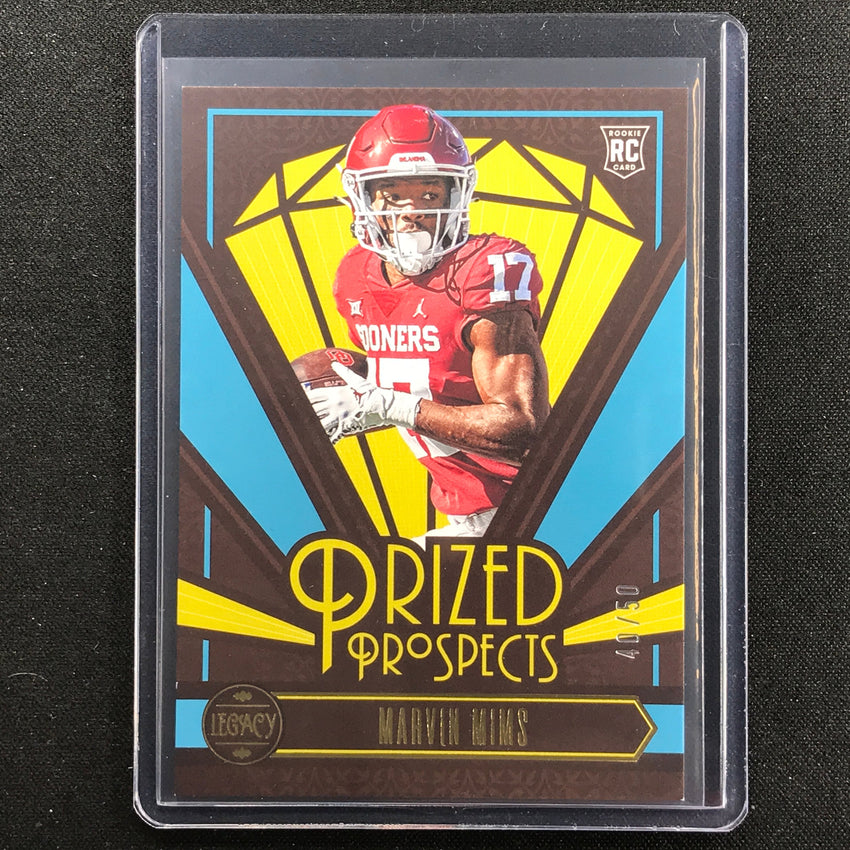 2023 Legacy Marvin Mims Prized Prospects Rookie Blue 40/50