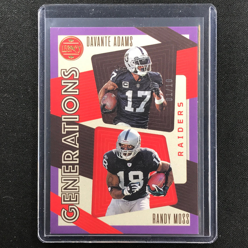 2023 Legacy Davante Adams Randy Moss Generations Violet 1/10