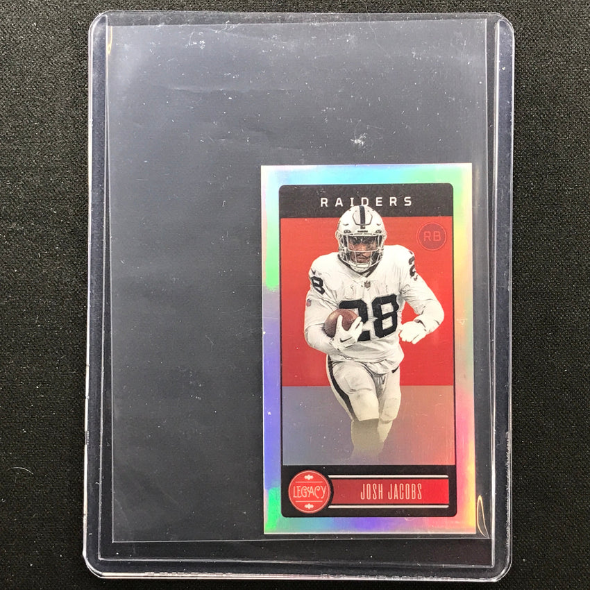 2023 Legacy JOSH JACOBS Base Premium Mini Silver Prizm #52