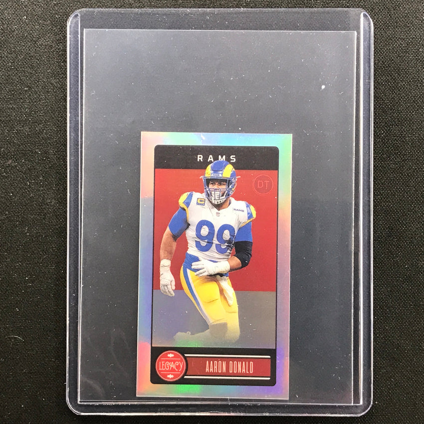 2023 Legacy AARON DONALD Base Premium Mini Silver Prizm #58