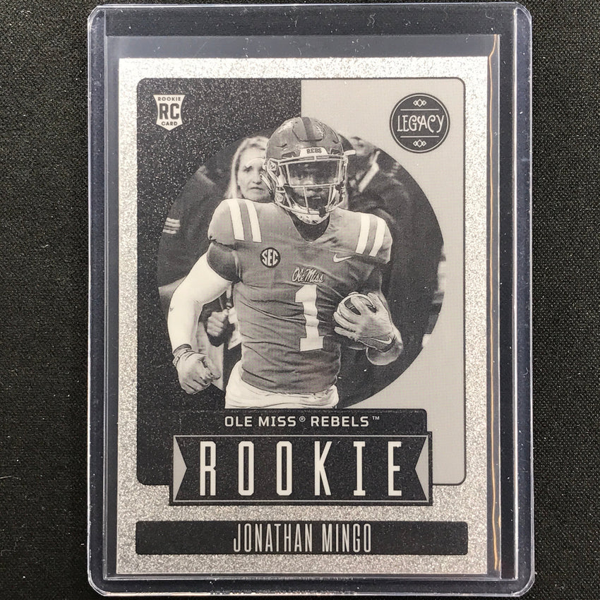 2023 Legacy Jonathan Mingo Rookie Premium Edition Black And White Bandw No 192