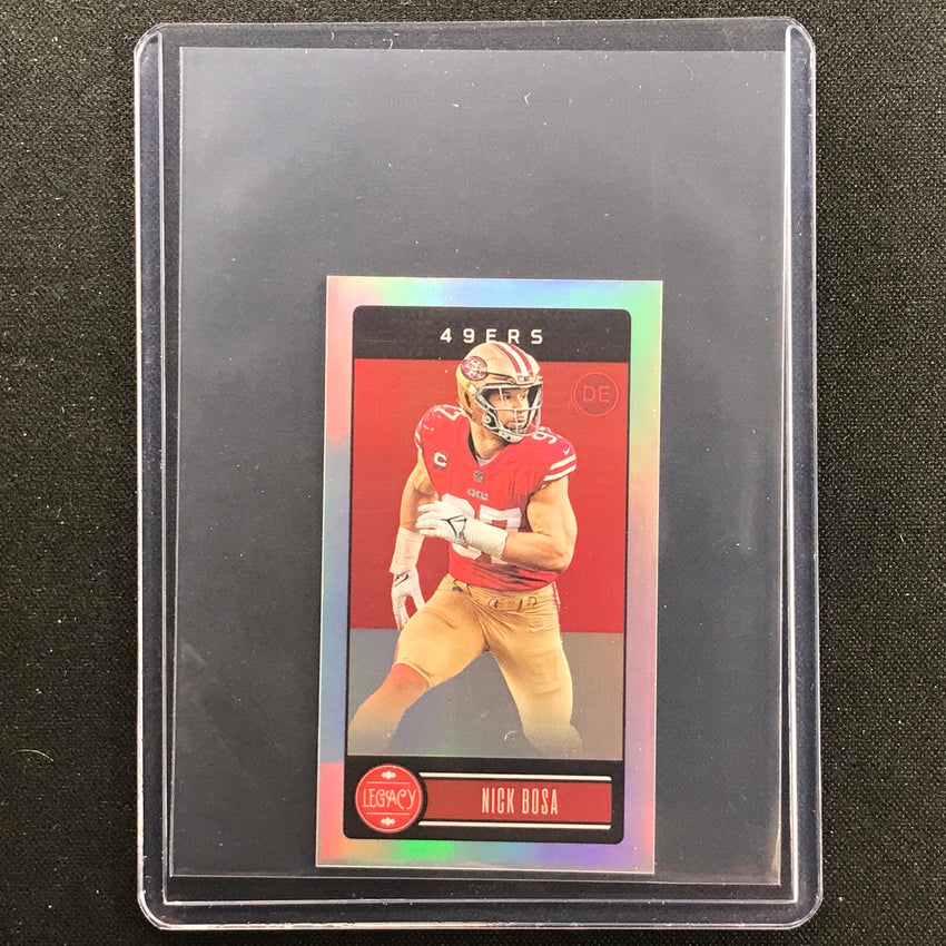 2023 Legacy Nick Bosa Base Premium Mini Silver Prizm No 88