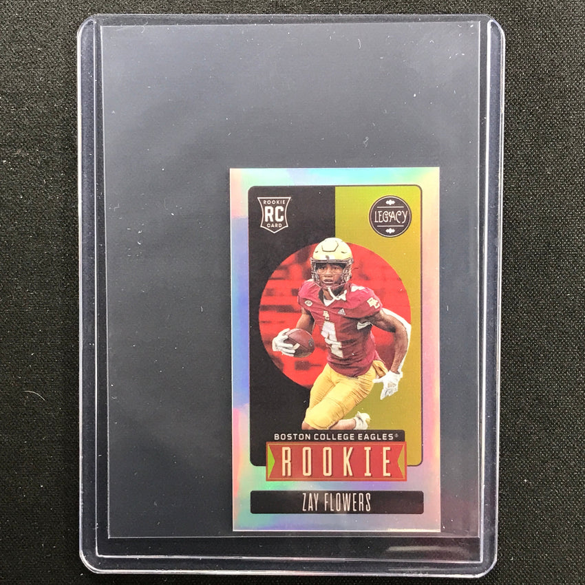 2023 Legacy Zay Flowers Rookie Premium Mini Silver Prizm No 168