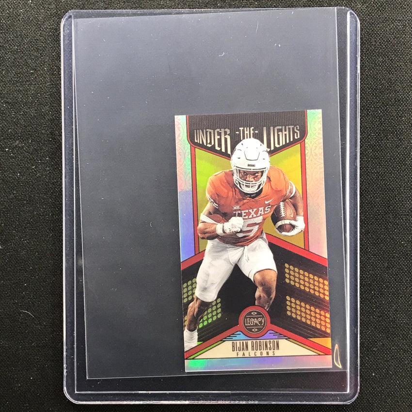2023 Legacy Bijan Robinson Under The Lights Mini Rookie Silver Prizm No 7
