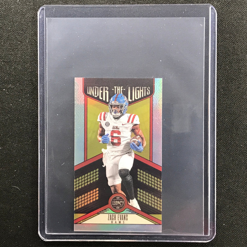 2023 Legacy ZACH EVANS Under the Lights Mini Rookie Silver Prizm #9
