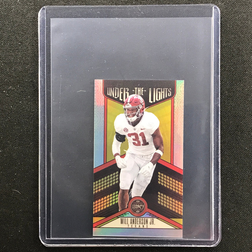 2023 Legacy WILL ANDERSON JR. Under the Lights Mini Rookie Silver Prizm #18