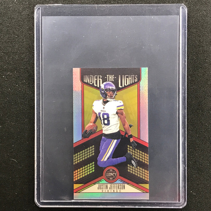 2023 Legacy Justin Jefferson Under The Lights Mini Silver Prizm No 30