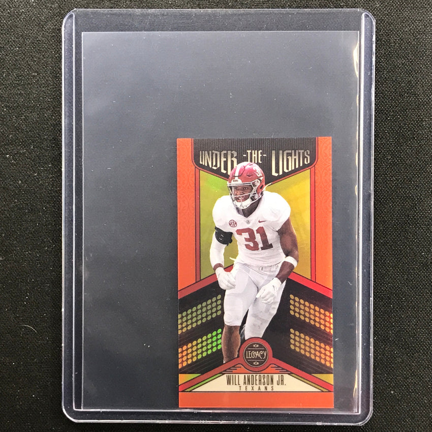 2023 Legacy Will Anderson Jr. Under The Lights Rookie Mini Orange 109/125