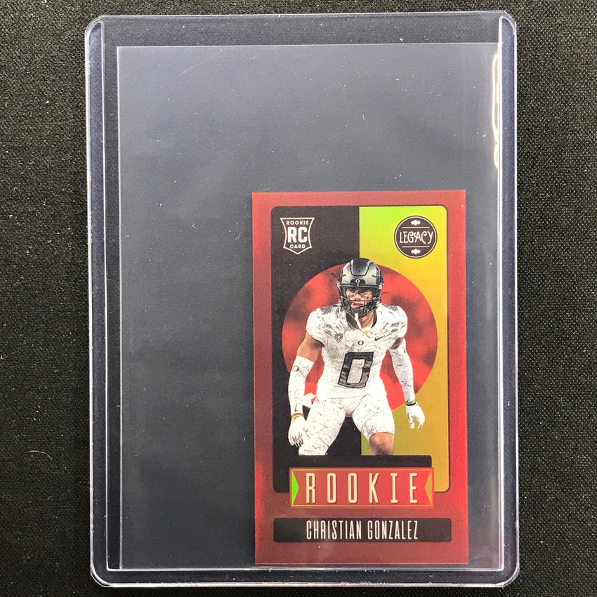 2023 Legacy Christian Gonzalez Rookie Premium Mini Ruby 4/50
