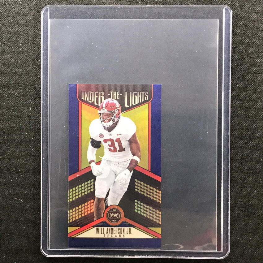 2023 Legacy Will Anderson Jr. Rookie Premium Mini Sapphire 1/20