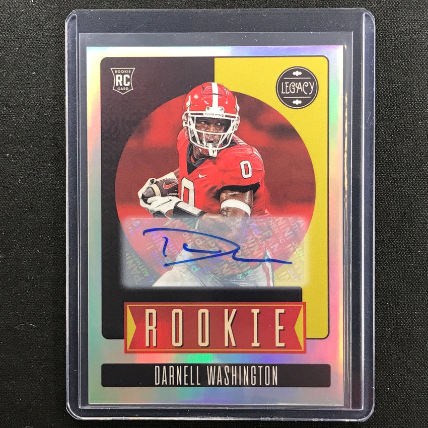 2023 Legacy DARNELL WASHINGTON Rookie Premium Penmanship Auto Silver #174