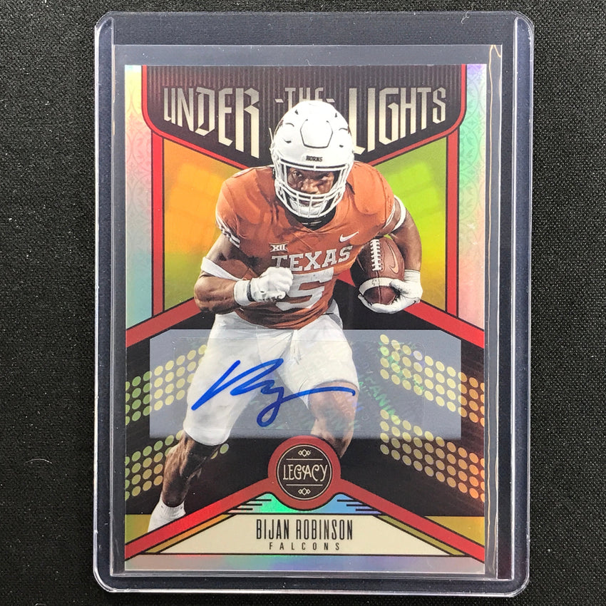 2023 Legacy Bijan Robinson Under The Lights Rookie Auto Silver No Bro