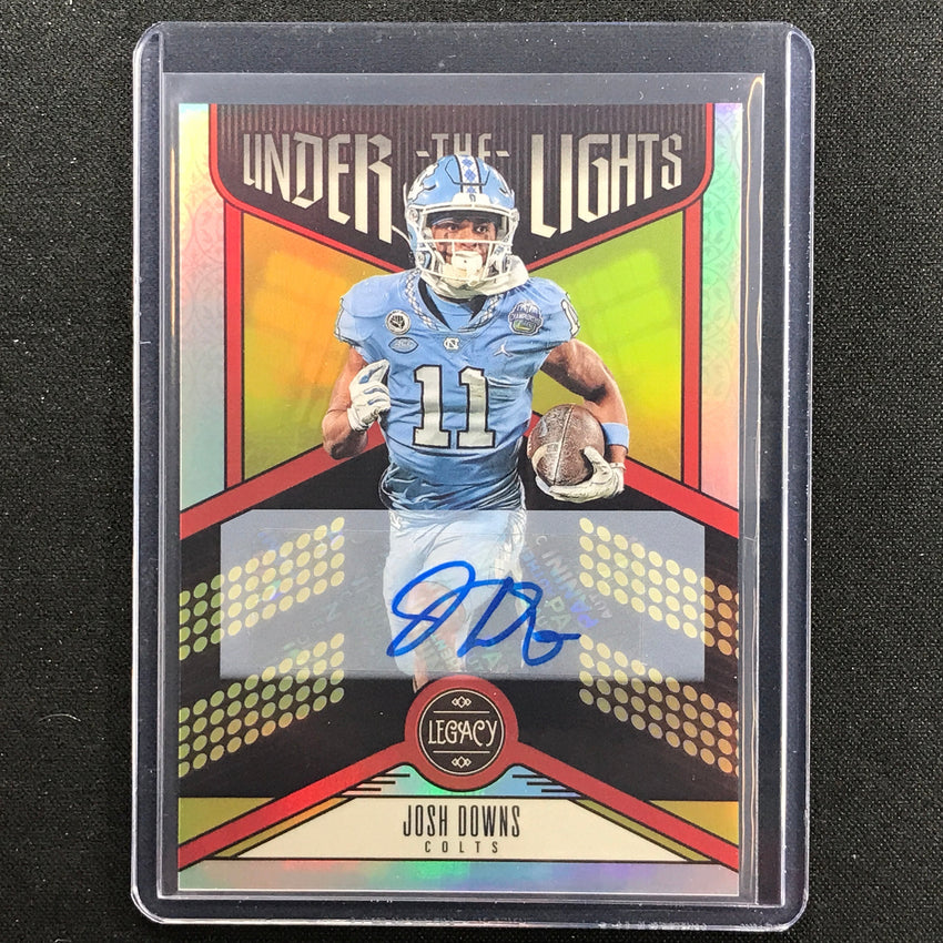 2023 Legacy Josh Downs Under The Lights Rookie Auto Silver No Jdo