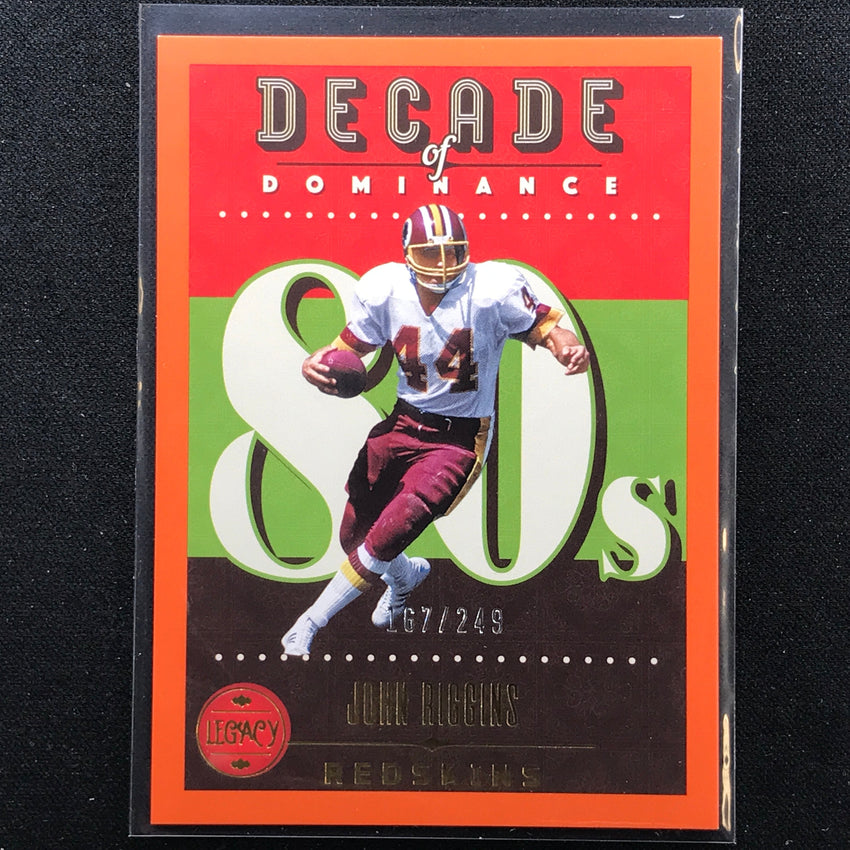 2023 Legacy John Riggins Decade Of Dominance Orange /249