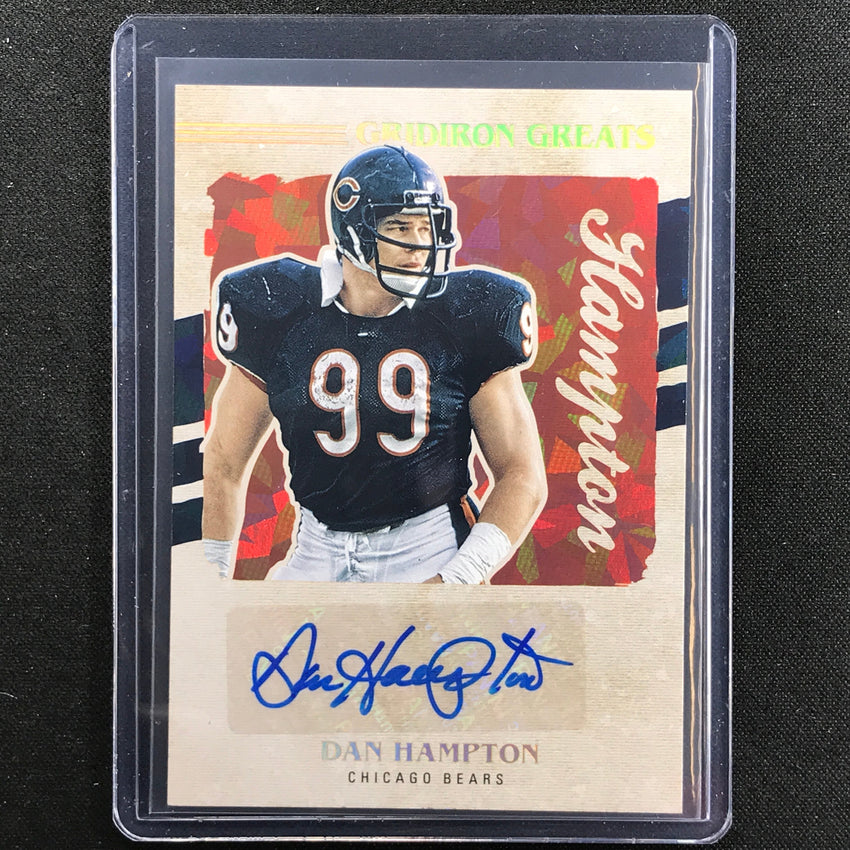 2023 Legacy Dan Hampton Gridiron Greats Auto Cracked Ice No 57