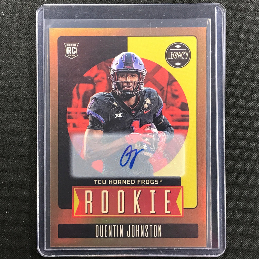2023 Legacy Quentin Johnston Rookie Premium Penmanship Auto Bronze 20/100