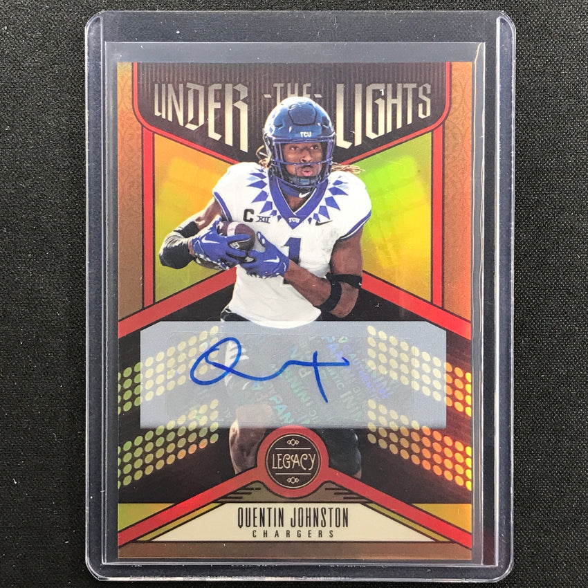 2023 Legacy Quentin Johnston Under The Lights Rookie Auto Bronze 2/100