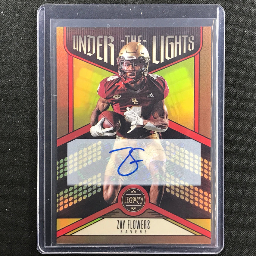 2023 Legacy Zay Flowers Under The Lights Rookie Auto Bronze 49/100