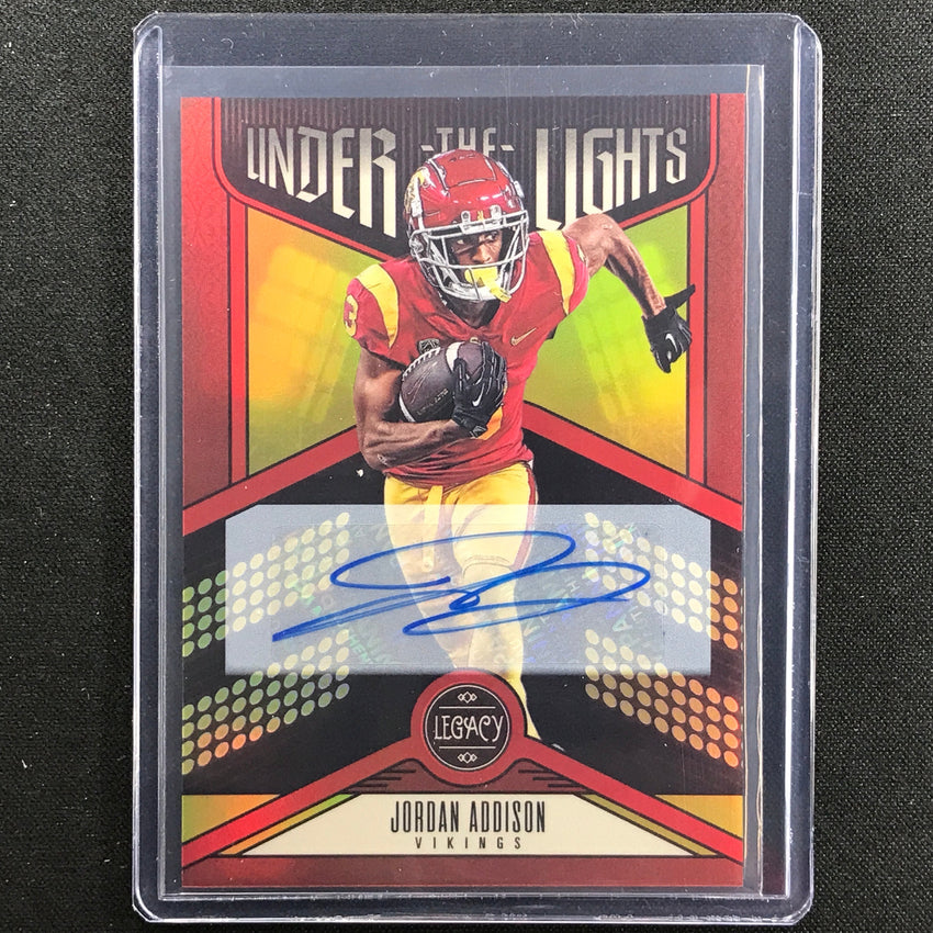 2023 Legacy Jordan Addison Under The Lights Rookie Auto Ruby 10/50