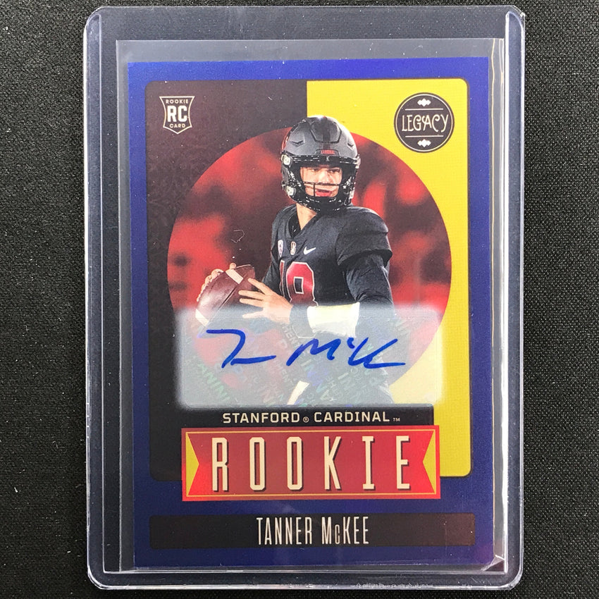 2023 Legacy Tanner Mckee Rookie Premium Penmanship Auto Sapphire 18/35