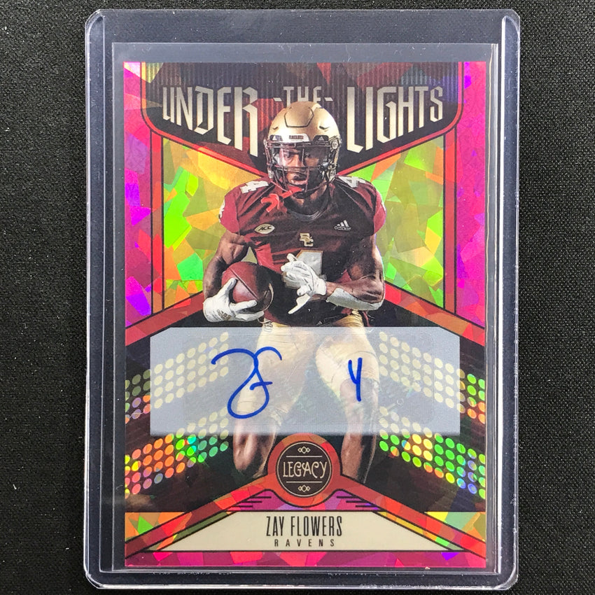 2023 Legacy Zay Flowers Under The Lights Rookie Auto Pink Diamond 5/10