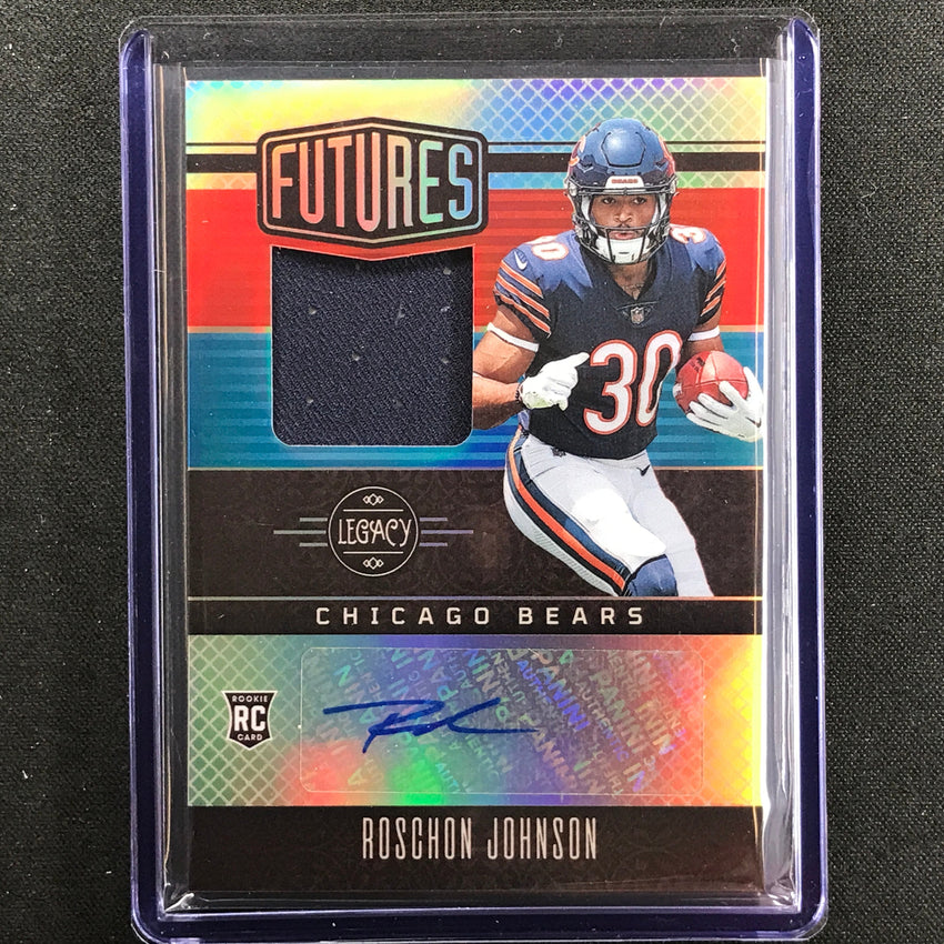 2023 Legacy Roschon Johnson Futures Rookie Jersey Patch Auto Silver 207/249