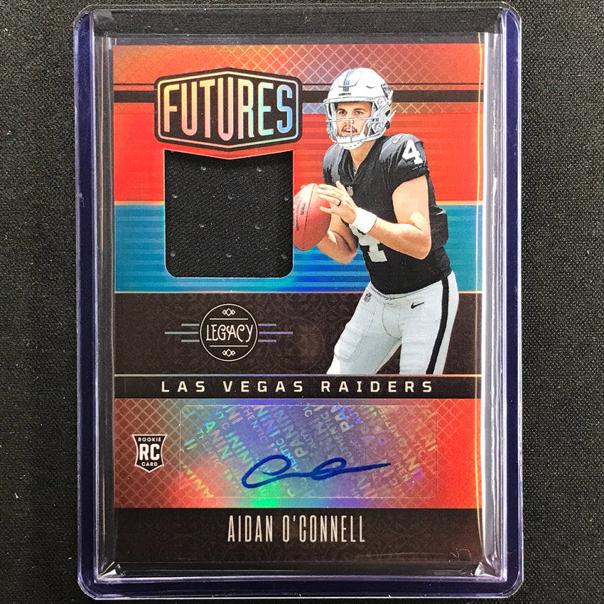 2023 Legacy Aidan Oconnell Futures Rookie Jersey Patch Auto Ruby 20/100